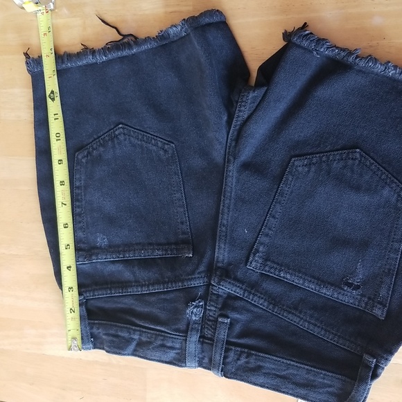 Free People Makai Cutoff Jean Shorts, Washed Black, 26 - Picture 10 of 16
